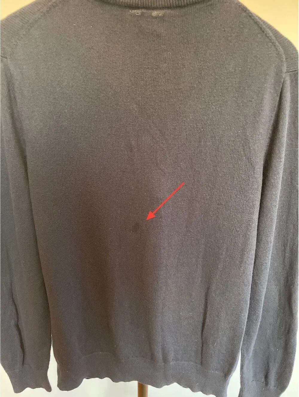 J.Crew Navy Cotton Quarter Zip Mock Neck Sweater Medium
